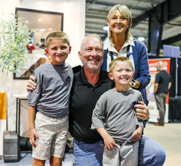 Owner Richard Nordheim and wife Sonya together with nephews